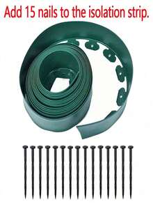 16.4ft Heavy Duty Plastic Lawn Edging Kit, 2 Inches High, Includes 15 Screws, No Digging Required, Suitable For Gardening Landscape, Yard, Garden Borders And Path Dividers. Note: The Link Includes The Edging + Screws, And There Is Also An Option To Purchase The Screws Separately. Please Check Carefully Before Placing Your Order. - A-black - View 11