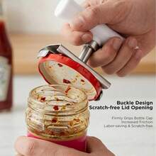 2pcs Weak Grip Can Opener, Jar & Bottle Lid Opener Suitable For Elderly With Arthritis - View 6