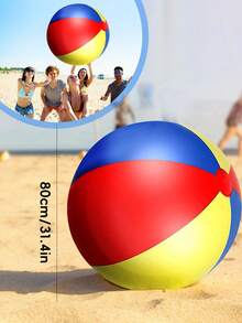 Summer Outdoor Giant Inflatable Soccer Ball, Thickened Durable PVC Beach Float Ball, Leak-Proof And Pressure-Resistant, Suitable For Adults Beach, Swimming Pool And Backyard Group Gatherings Leisure Games - Multicolor - View 16