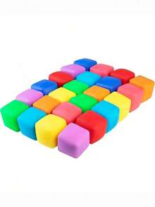12PCS Slow Rising Stress Cube, Dough Stress Balls Squishy Fidget Toys For Anxiety Relief, Soft Fidget Cube, Pull Stretch Squishy Toys For Classroom Prize, Party Favors For Teens, Adults - View 6