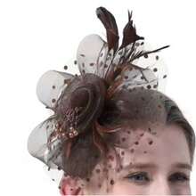 1pc Feather Decorated Headpiece, Elegant And Chic, Suitable For Tea Party, Kentucky Derby, Fascinator, Cocktail Party, Wedding, Bride, Etc., Can Be Used As Headband, Women's Headpiece, Girls' Headpiece, Birthday Gift, Mother's Day Gift, Mini Hat, Small Hat, Mini Top Hat, Mini Hat, Etc., Also Suitable For School Supplies, Gifts, Hair Accessories, Fashion, Holiday Dress-Up, Rave Party, Dinner Party, Etc. - Multicolor - View 22