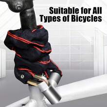 1pc Portable Bicycle Chain Lock Anti-Drill Anti-Theft Security Chain, Suitable For Bicycles, Motorcycles, Doors, And Scooters, Heavy-Duty Anti-Theft High-Security Chain Lock, Anti-Cut Stainless Steel Anti-Theft Lock Chain, Essential Bicycle Accessory - A - View 7