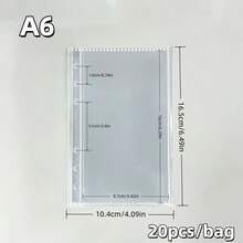 10/20/30/50pcs A5/A6/A7 Transparent Refill Pages, Sticker Book Inner Paper, DIY Sticker Book Planner, Loose Leaf Binder Refill, IDOLME, High Transparency PP Material, Tearable Sticker Book Inner Pages, Suitable For Photo Albums, Scrapbooks, Sticker Books, Planners, Handmade DIY, Refill Packs, Family Budget Books, Time Planning Books, Notebooks And Other School Supplies, Back To School Season, Winter And Summer Vacations - Refill - View 8