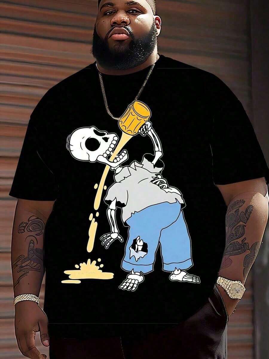 % Cotton The Coolest Grandpa Funny T-Shirt Best Mexican Dad Graphic T-Shirt Crew Neck Casual Short Sleeve Classic Style HCAL O0YT - 白色 - 查看 1