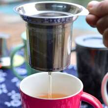 1pc High-Quality Single-Layer Tea Strainer, Ensures Precise Brewing, No Liquid Leakage Or Splashing - Multicolor - View 2