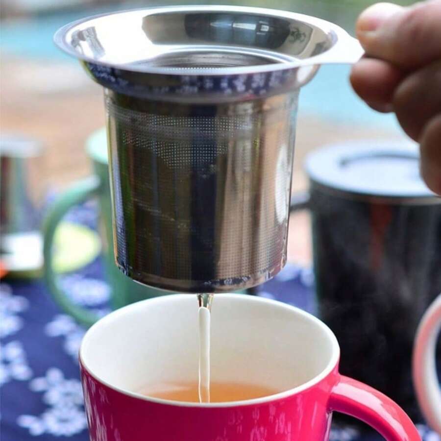 1pc High-Quality Single-Layer Tea Strainer, Ensures Precise Brewing, No Liquid Leakage Or Splashing