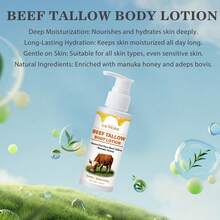 Tallow & Honey Skin Softening Moisturizing Set (200g Body Scrub + 100ml Body Lotion), Contains Grass-Fed Tallow, Manuka Honey, Niacinamide & Shea Butter, For Gentle Exfoliation, Improving Rough Chicken Skin, Deep Moisturizing, Softening & Brightening Skin, Suitable For Men And Women - All - View 7