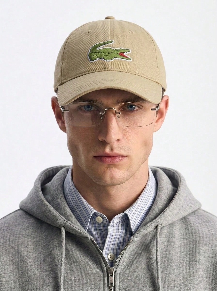 Lacoste Unisex Baseball Cap Beige - Beis - Ver 1