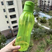 Large Capacity Plastic Waist-Shaped Portable Water Bottle With Woven Handle Rope, Perfect For Outdoor Fitness, Sports And Travel. - Multicolor - View 7
