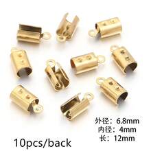 10/50 件/包不锈钢圆形绳扣，1/2/3/4/5 毫米圆形皮绳扣，圆形压接珠，DIY 手链项链手机链首饰配件 - 圓繩夾扣 - 查看 20