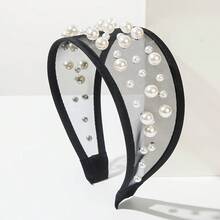 Korean Style Fashion Minimalist Solid Color Mesh Wide Headband, Elegant And Versatile Daily Hair Accessory - One Size Fits All - View 11