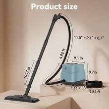 Handheld Steam Cleaner, 2500W High-Temperature Pressurized Steam Cleaner, 1L (33.8 OZ) Tank & 13-In-1 Accessories, Safety Lock Steamer, Steam Cleaning Machine For Home, Furniture, Kitchen, Grout, Floor, Tile, Car, Blue - US A Type Plug(110-127V) - View 9