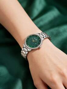 Seiko Women's Quartz Stone Watch Diamond Casual Simple Summer Watch Crystal Glass Dial - one-size - View 10