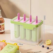 1 pieza Molde para helados, caja multi-cavidad para hacer paletas de helado caseras, molde para cubitos de hielo - Multicolor - Ver 5
