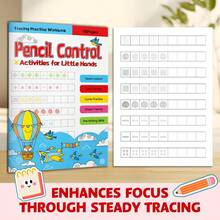 Kids Pencil Control Reading Game Book, Tracing Practice Workbook For Little Hands With Line Control, Curve Practice And Pre-Writing Skills - Pencil Control - View 5