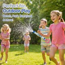 Juguete de juego de agua para exteriores de verano, juguete de rociado de agua retráctil, perfecto para actividades en el césped, playa, jardín y parque de verano, regalo de cumpleaños y festivo para niños. Color del accesorio aleatorio - Juguete con rociador de agua extraíble - Ver 3