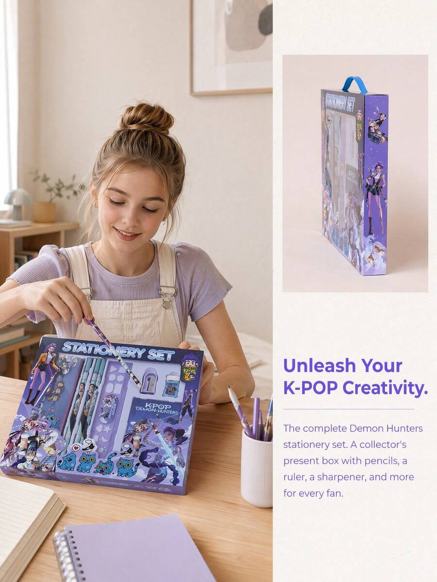 K-POP Pop Music Idol Student Stationery Set, Party Small Gift, Study Stationery Gift, Suitable For Students To Use As Birthday Gifts Or Study Gifts. - Multicolor - View 1