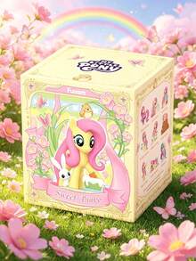 Cartoon Pony Fluttershy Mystery Collect Blind Box,Hot Selling Unboxing Figure,Dreamy Macaron Pastel Style,High Detail Hand Painted PVC Dolls,Kids Anime Fan Collectors,Collection Cabinet Display Daily Decor,Halloween Birthday Party Gift - Multicolor - View 2