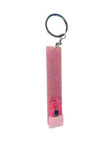 1pc Colorful Acrylic Credit Card Holder, Portable ATM Card Keychain Clip Suitable For Long Nails, Compact Design Can Easily Hold Keys, Cards Or Wallet, With Keyring Attached. Gifts For Mother, Father, Graduation, And Teacher - Multicolor - View 10