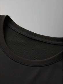 Men T-Shirts - 黑色 - 查看 5