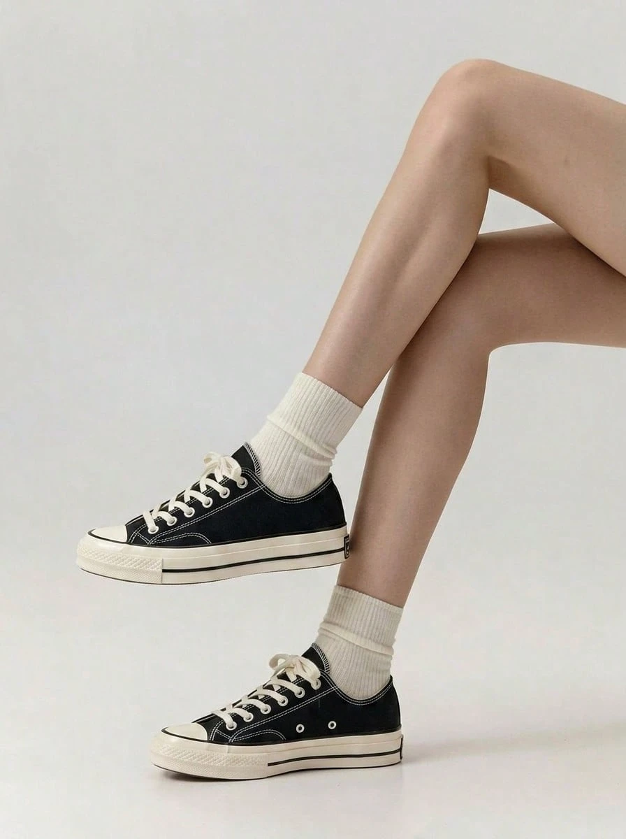 Converse Chuck Taylor All Star Sneakers 70 OX Black/ Black/ Egret 162058C - BLACK/BLACK/EGRET - View 1