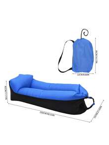 All-In-One Inflatable Sofa - Comfortable High Rebound, Wear-Resistant & Scratch-Proof | Multiple Fashionable Color-Block Options Available | Suitable For Poolside Relaxation, Camping Gear, Garden Leisure And Indoor Temporary Seating - Multiple Colors - View 9