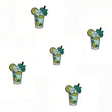 Mojito 雞尾酒琺瑯胸針 時尚裝飾胸針徽章 領口針 包款徽章 珠寶禮物 - 彩色 - 查看 10