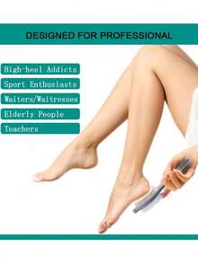 1pc 4-In-1 Multifunctional Foot Brush, Includes Foot Brush, Pumice Stone, Foot File And Sandpaper, Suitable For Removing Calluses And Rough Heels, Home Foot Care Tool - A - View 5