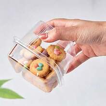 1-50pcs Square Transparent Mousse Cups Candy Boxes, Suitable For Birthday Wedding Holiday Party Dessert Fruit Pudding Jelly Ice Cream Baking Containers, Party Supplies, Event Catering, Square Containers, Modern Tableware, Lightweight Cups, Cake Containers (Reusable) - Multicolor - View 8