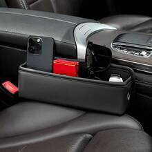 1件多功能汽車座椅收納袋－防滑、防掉落、安裝簡單－有助於減少分心駕駛，可放置手機、眼鏡和鑰匙的汽車配件 - 彩色 - 查看 6
