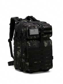 Mochila de 50L 1000D de nailon impermeable para senderismo, pesca y caza, mochila militar para exteriores - Multicolor - Ver 15