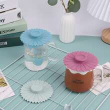1/3 cái nắp cốc ly silicone chống bụi, nắp đậy ly hình hoa hướng dương sáng tạo, phụ kiện cốc ly - Nhiều màu - Xem 8