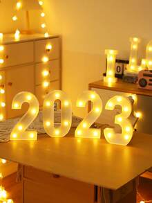 16cm 家居裝飾白色發光 A-Z LED 字母燈,電池供電,臥室裝飾字母夜燈,婚禮裝飾,生日派對裝飾,女孩房/兒童房裝飾字母燈,節日居家酒吧裝飾字母燈,字母燈 - 21cm白色 - 查看 11