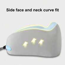 1pc Memory Foam Travel Neck Pillow - Ergonomic U-Shaped Airplane Pillow With Washable Cover & Storage Bag - GRAY - View 10