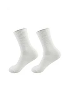 1/5/10/20 Pares de Meias de Cano Médio para Casal, Meias Casuais para Uso Diário em Casa, Meias Esportivas, Meias para Corrida - Multicolorido - Visão 3