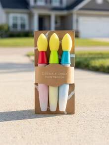 3 Packs Outdoor Chalk Sponge Brush, Thick Sponge Chalk Application Tool, Strong Water Absorption And Uniform Coloring, Suitable For Outdoor Graffiti, Washable Drawing Tool For Children And Adults (Excluding Powder) - A - View 10