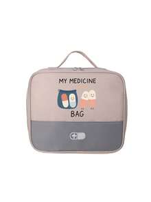 Portable "My Medicine Bag" Pill Pattern Medical Pouch, Compact First Aid Kit, Convenient Medical Storage Bag For Travel & Home Use, Small Medicine Bag, Emergency Pack, Multiple Colors Available, Essential Medical Accessory For Health-Conscious People, Daily Health Management Organizer - Multicolor - View 27