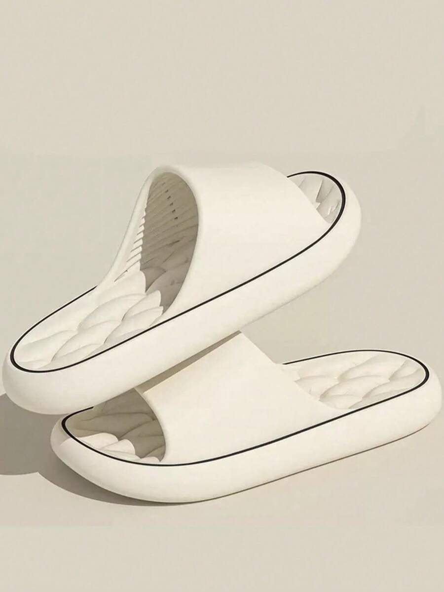 Sandal Kasual Gaya INS Musim Semi/Panas, Serbaguna dan Nyaman, Sol Senyap dan Tahan Lama, Penting untuk di Rumah, Hotel, Kantor, Mendaki di Luar Ruangan, Ringan dan Tidak Melelahkan untuk Pemakaian Jangka Panjang, Unisex - Putih - View 1