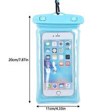 1pc Waterproof Phone Pouch With Touchscreen Function, Swimming And Rafting Gear, Underwater Photography Waterproof Bag, Perfect For Beach Trips And Vacations - Multicolor - View 3