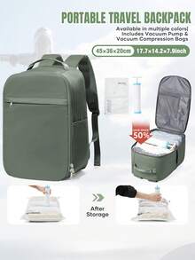 Travel Backpack For Men, Casual Middle School Student Backpack, Multi-Layer Black Backpack, Large Capacity Backpack, 15.6-Inch Laptop Backpack, Outdoor Commuter Backpack, Multi-Functional New Style Luggage Bag, Business Fashion Backpack, Teacher Classroom Document Backpack, Back To School Backpack - Multicolor - View 12