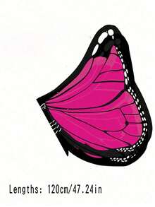 1pc Butterfly Cape, Angel Butterfly Wings, Party Costume, Children's Stage Performance, Suitable For Children And Teens Holiday Costume Prop - Multicolor - View 6