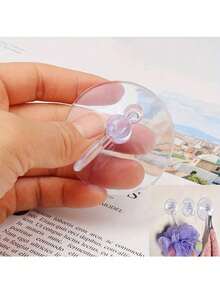 2pcs Clear Plastic Suction Cup Hooks - Securely Fastened, Waterproof And Durable - Suitable For Windows, Glass, Shower, Bathroom And Kitchen Walls - Perfect For Daily Use, Festivals, Parties And Carnival Decorations - Multicolor - View 9