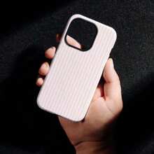 Pink Striped Phone Case - Shockproof Phone Case, Compatible With IPhone 17/16/15/14/13/12/11 Pro Max/Pro Plus/12 Mini/13 Mini, Compatible With Galaxy S26 S25 S24 S23 S22 S21 Plus Ultra Phone Case. - Light Pink Stripes - View 2
