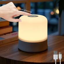 1/2 buah Lampu Meja Samping Tempat Tidur LED Sentuh, 3 Mode Lampu Malam dengan Pengisian Daya USB, Cahaya Lembut yang Melindungi Mata, Lampu Meja Portabel, Cocok untuk Kamar Tidur, Ruang Tamu, Ruang Belajar, Asrama, Membaca di Malam Hari, Alat Bantu Tidur - Lampu malam sentuh tiga warna - View 6