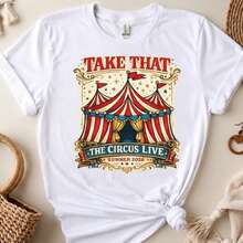 Take That Circus Live Summer 2026 Tour PNG (Digital Download) Concert Graphic Top - White - View 1