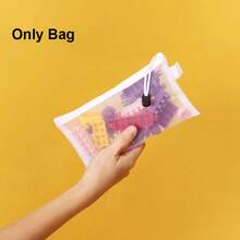 5pcs/1pc Mesh Storage Bags (L/M/S) Sorting & Organizing Mesh Bag Large Capacity Handmade Small Items Set Transparent Mesh File Folder Bag Mesh Zipper File Folder Bag A4 A5 A6 Pencil Bag Receipt Office File Makeup Bag Storage Bag,Boho Vibes,Back To School - Multicolor - View 12