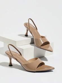 Women's High Heel Sandals, Vacation - Khaki - View 7