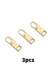 1/3/5pcs Detachable Metal Zipper Pulls,Detachable Metal Zippers,Replacement Zipper Pulls For Bags,Shoes,And Clothing,DIY Zipper Pull Sewing Accessories - Multicolor - View 12
