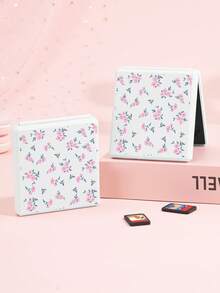 1pc Minimalist Elegant Gentle Style Pink Floral Pattern Switch2 (2025)/Switch NS/Switch OLED Compatible Game Console Accessory Set, Game Console Protective Case/Storage Bag/Dock Shell, TPU Soft Shell, Beautiful And Practical, Portable Stand, Portable Travel, Anti-Drop Anti-Scratch, Anti-Fouling, Fashion Romantic Gift - Multicolor - View 7