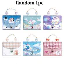 Koleksi Stiker Gaya Jepang Kawaii dengan Sampul Berkilau, Rantai Tangan Manik-Manik, Kunci Hati, Kartun Beruang dan Kucing, Buku Organizer Stiker untuk Scrapbook - Warna - View 16